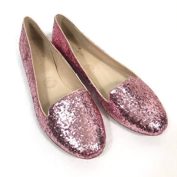 kate spade glitter flats